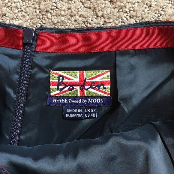 Boden Wool Plaid Pencil Skirt, Like New - Picture 4 of 4